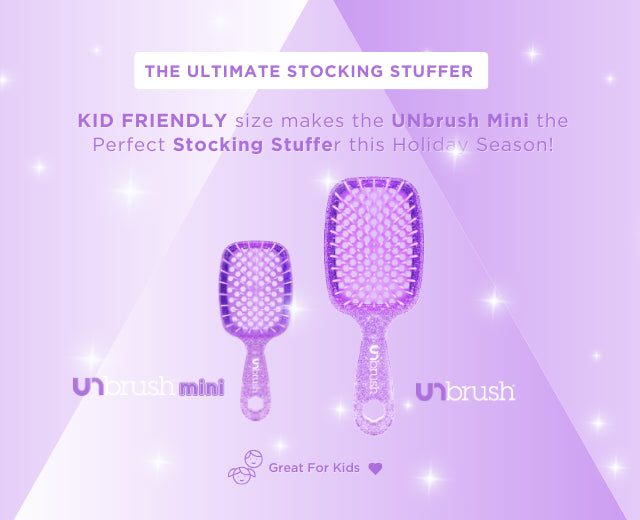 Unbrush Detangling Hair Brush Mini Amethyst Fhi Heat™