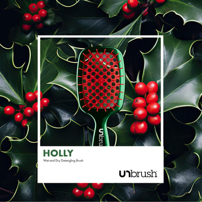 UNbrush Detangling Hair Brush Mini Chrome - Holly