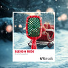 UNbrush Detangling Hair Brush Mini Snowflakes - Sleigh Ride