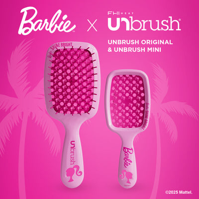 UNbrush Barbie Shine Bright - Detangling Brush