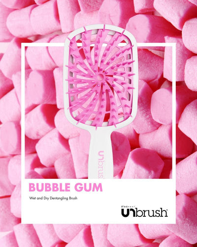 UNbrush Detangling Hair Brush Plus - Bubble Gum