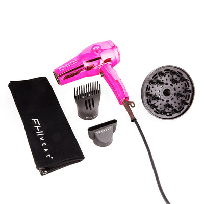 Platform 1900 Nano Lite Hair Dryer Pink with attachments and carrying bag